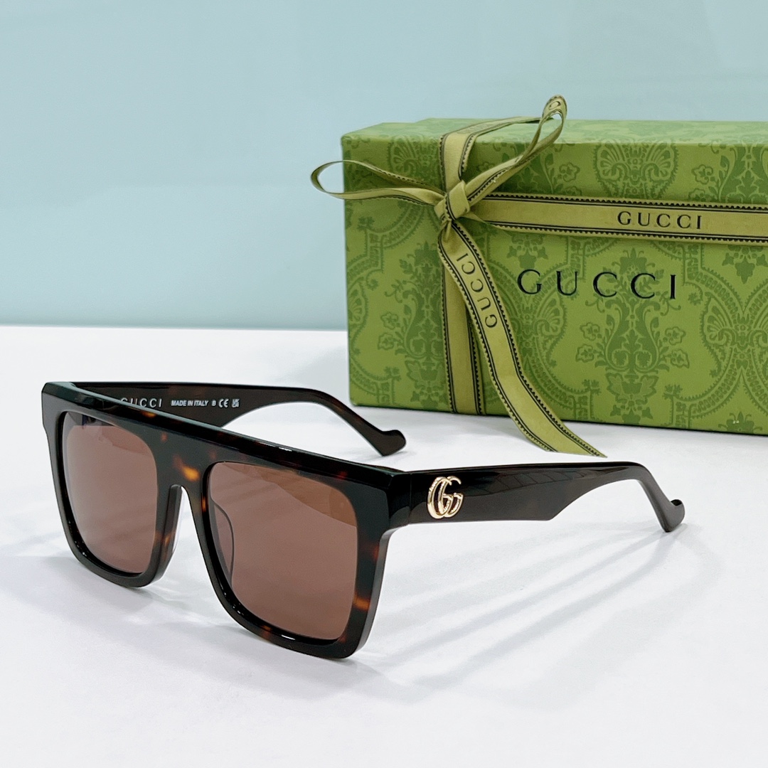 amber color of fake designer shades gucci gg1850s