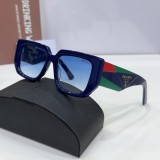 dupe prada SPR132 White sunglasses