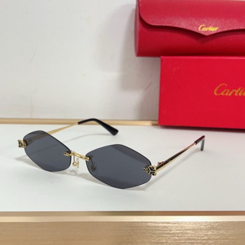 Replica Cartier Black polarized sunglasses CT0433S