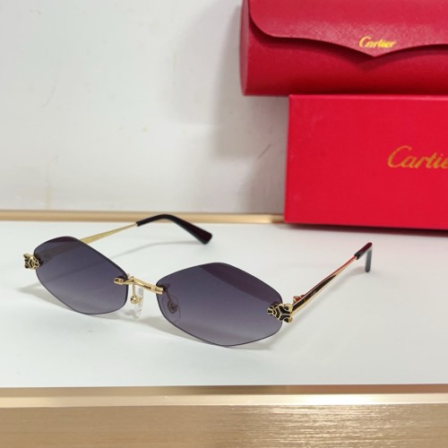 Replica Cartier Black polarized sunglasses CT0433S