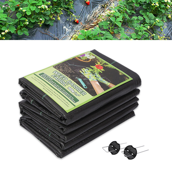 Garden Weed Barrier Landscape Fabric, Premium Weeds Control for Flower Bed, Pavers and Other Outdoor Projects