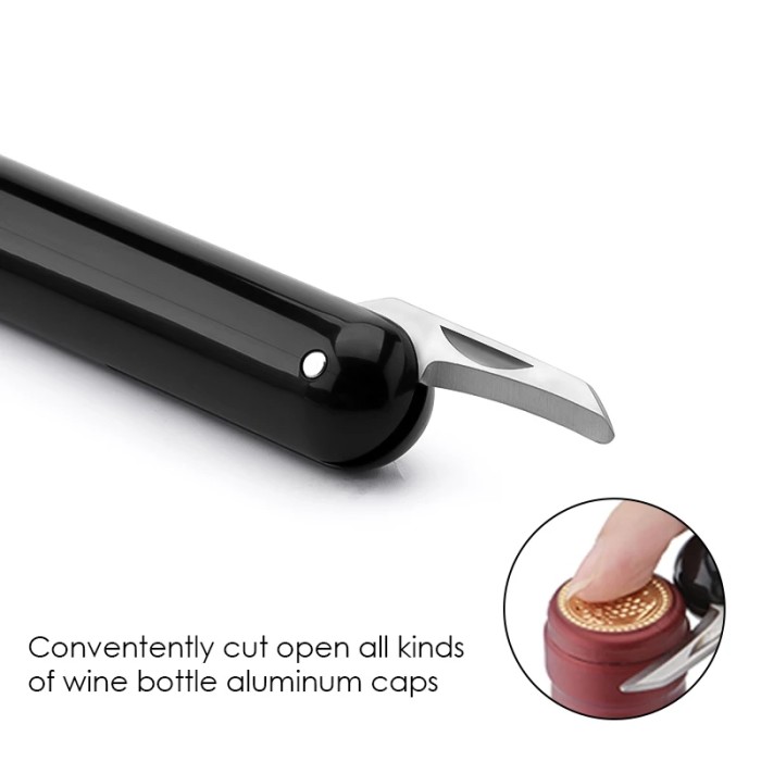Air Pump Wine Bottle Opener Safety Portable Wine Corkscrew Stainless Steel Pin Wine Air Pressure Corkscrew Cork Remover