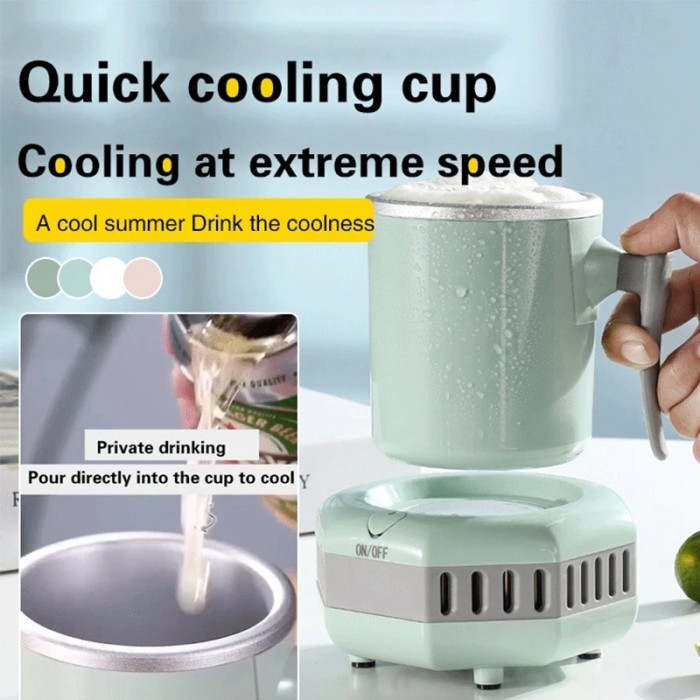 Portable Cooling Ice Electric Summer Drink Cooler Quick Cooling Water Cup
