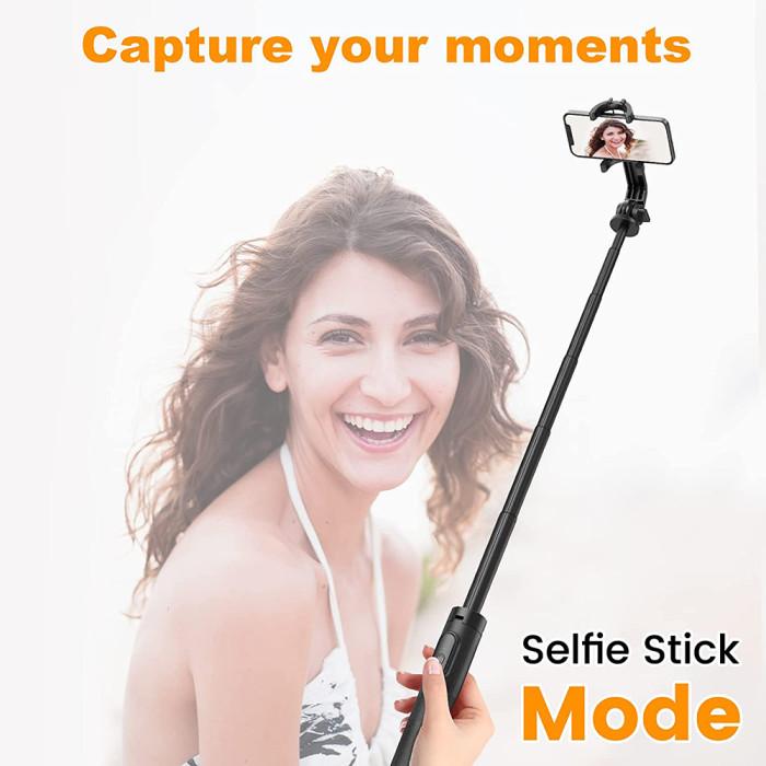 Selfie Stick Tripod with Remote for Cell Phone 4 -7 ,Portable Phone Tripod Stand Compatible with iPhone Android Lightweight Expandable for Travel Selfies Video Recording Vlog