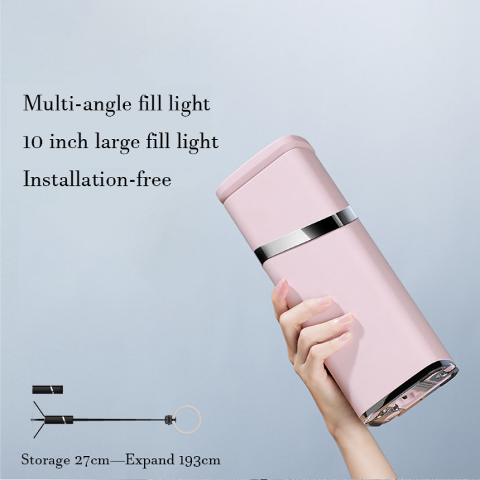 Live invisible bracket light Integrated Storage Beauty Live Fill Light 1.9m Mobile Phone Bracket Bluetooth-compatible Remote Control