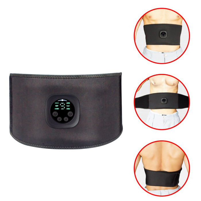 Smart Fitness Slimming Belt EMS Abdominal Apparatus Muscle Massage Shaping Belt Body Trainer Home Gym Fitness Equipment Unisex