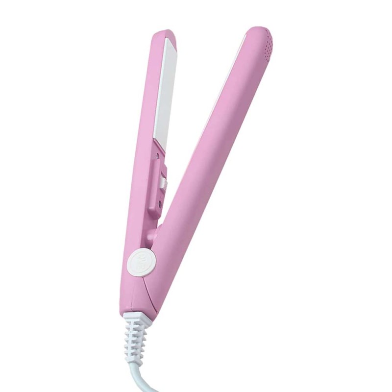 Curling Iron Mini Hair Straightener Iron,Small Hair Straightener and Curler 2 in 1,Hair Crimper for Women Outdoor or Home