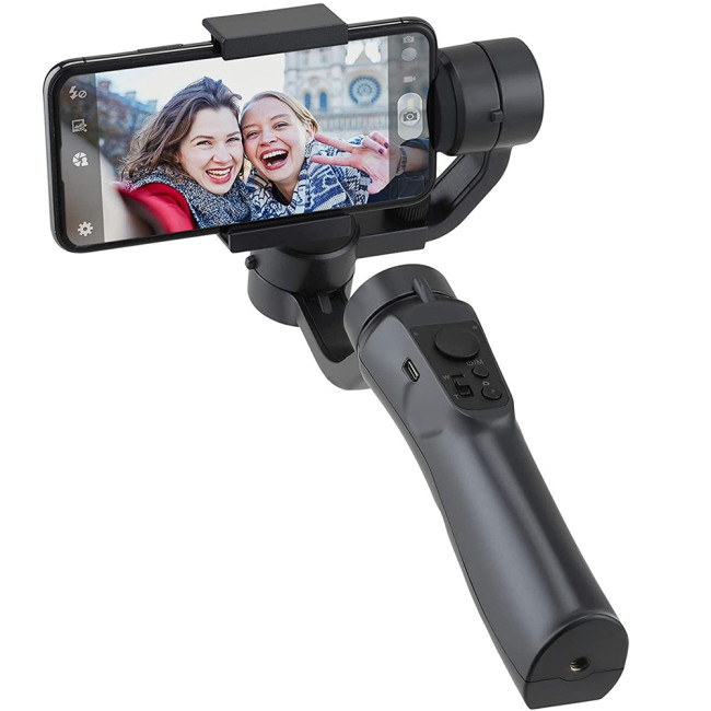3-Axis Gimbal Stabilizer for Smartphone, Compact Cameras, Action Camera with 600° Inception Mode, Stabilizer Ideal for Vlogging, Live Video, YouTube