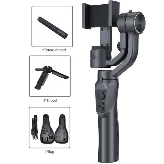 3-Axis Gimbal Stabilizer for Smartphone, Compact Cameras, Action Camera with 600° Inception Mode, Stabilizer Ideal for Vlogging, Live Video, YouTube