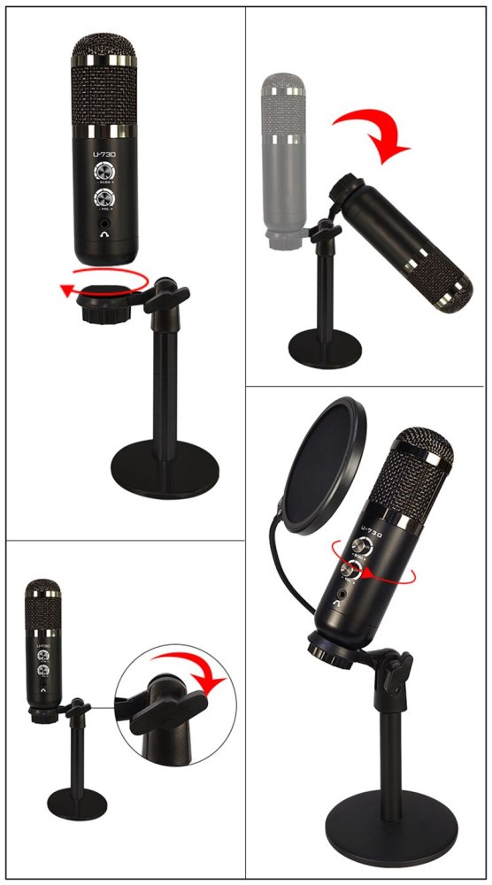 Support Wireless Bluetooth Condenser Microphone Studio MIC Karaoke Microphone For PC Singing Wireless Microphones Professional