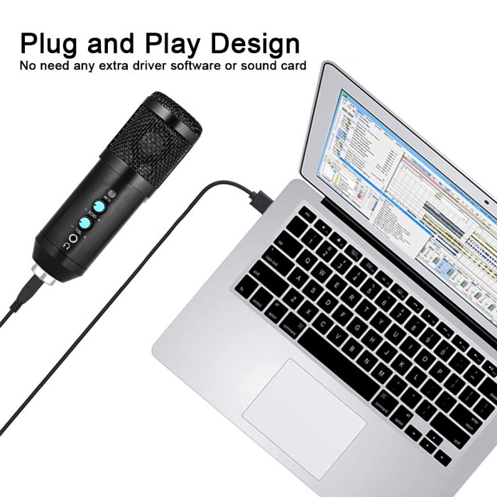 Karaoke Microphone For PC Singing Condenser Microphone Professional BM 800 Studio MIC Computer Recording USB Microphone Gaming