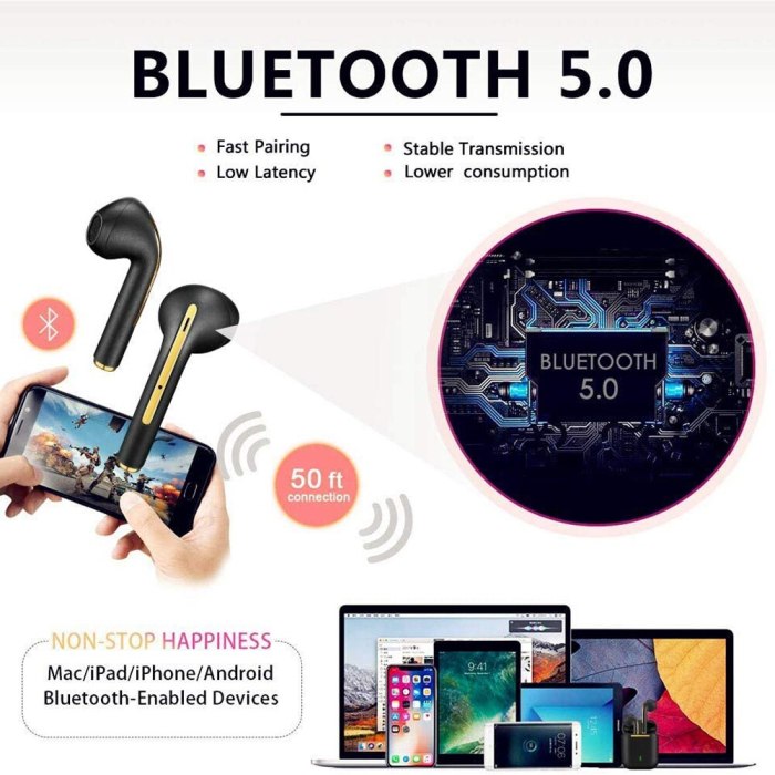 Wireless Earphones Bluetooth Sport Headset For Android IOS ear buds With HD Stereo Sound Music Touch-Control Pop-Up Headphone