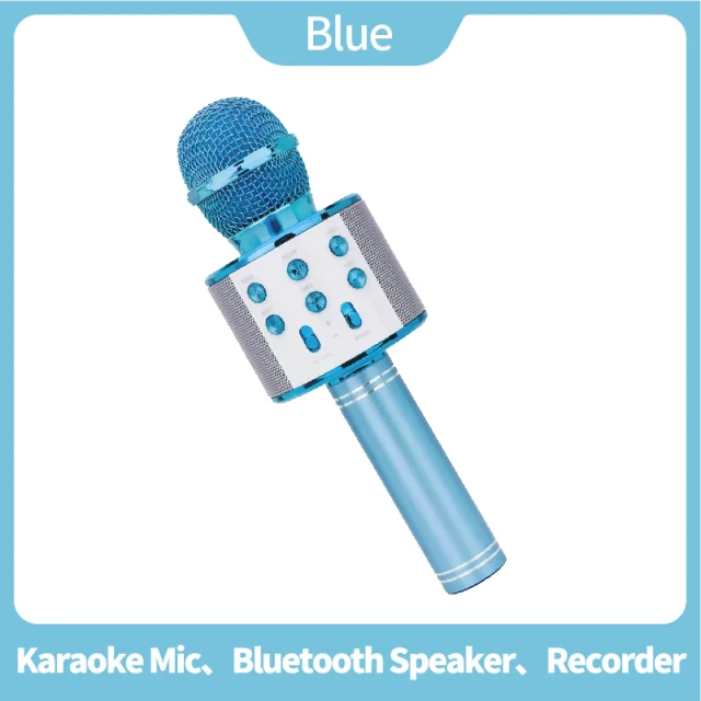 New Mic Wireless Karaoke Microphone WS 858 wireless USB professional Speaker Player Home KTV Handheld Portable Singing for Kids