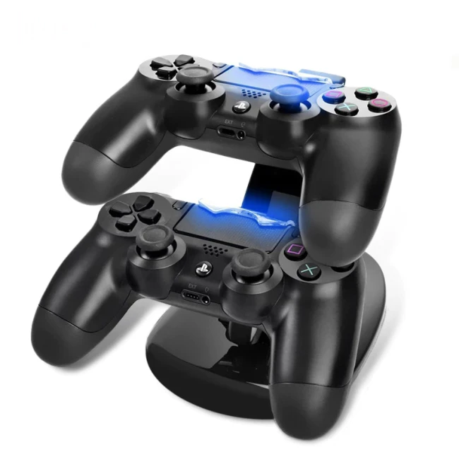 PS4 Controller Charger Dock LED Dual USB PS 4 Charging Stand Station Cradle For Sony Playstation 4 PS4 / PS4 Pro Slim Controller