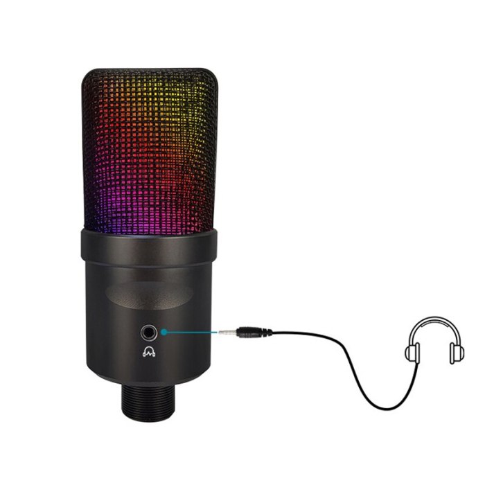 For PS4 Condenser Microphone Professional USB Condenser MIC Computer Microphone For PC Karaoke Singing Plug And Play Studio Mic