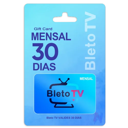 Bleto TV Recarga Nossatv Mensal 30 Dias app para 2 telas