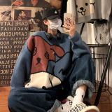 三色狗毛衣