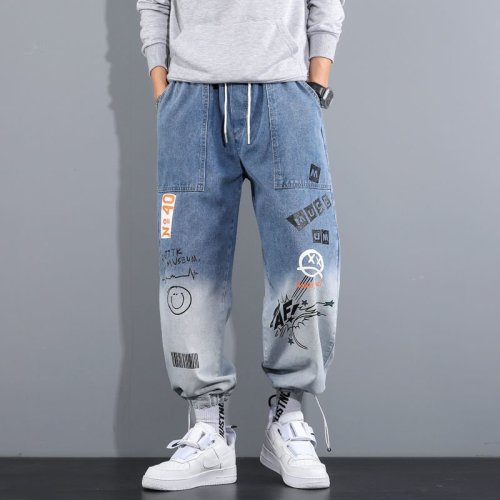 漸變色牛仔褲