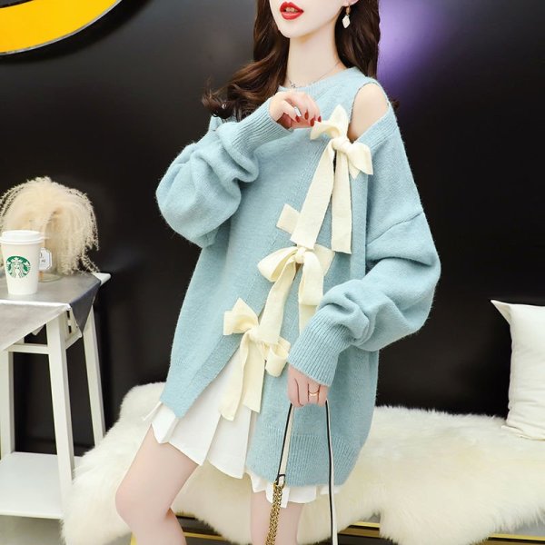 蝴蝶結毛衣 兩件NT$1395