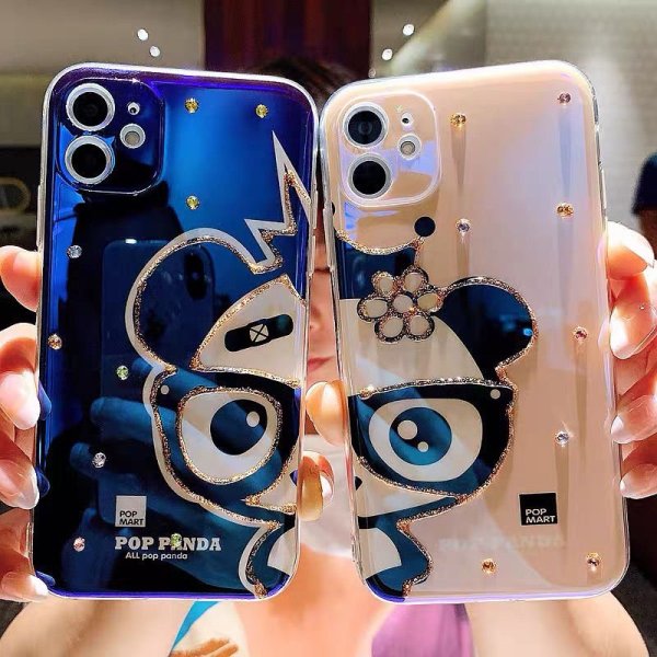 情侶款熊貓iPhone手機保護殼 兩個NT$749 三個NT$998