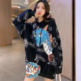 亮片小恐龍連帽衫