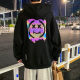 反光笑臉帽T