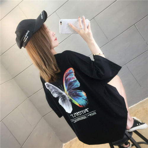 彩蝶中長T