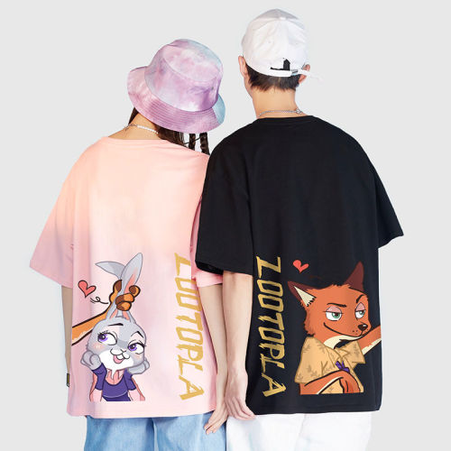 【純棉】兔子狐狸情侶T 兩件NT$1258