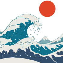 【100%純棉】神奈川貓短T