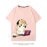 【100%純棉】客服貓短T