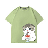 【100%純棉】聖代貓短T