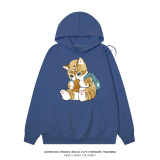 【純棉】魚餅貓咪連帽衫