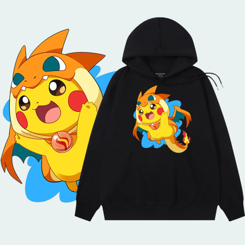【純棉】火龍皮卡丘連帽衫 兩件NT$1199