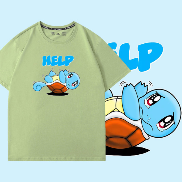 【100%純棉】HELP傑尼龜短T