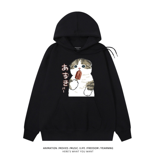 【純棉】紅豆冰棒貓連帽衫