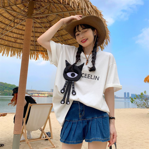 大眼怪短T