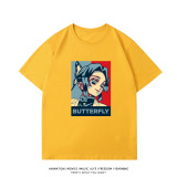 純棉 拼色胡蝶忍短T 三件NT$1099