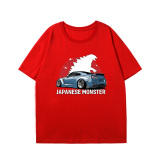 純棉 跑車哥吉拉短T 五件NT$1603