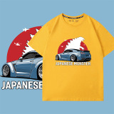 純棉 跑車哥吉拉短T 五件NT$1603