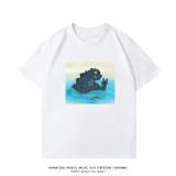 純棉 剪刀手哥吉拉短T 五件NT$1603