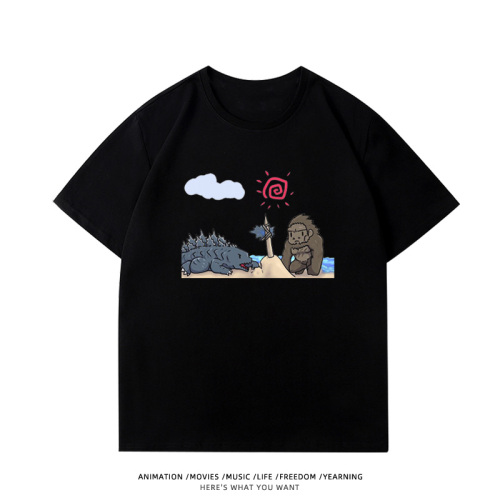純棉 沙灘哥吉拉短T 三件NT$1099