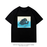純棉 剪刀手哥吉拉短T 五件NT$1603