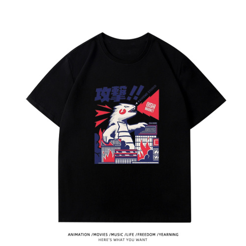 純棉 攻擊哥吉拉短T 三件NT$1099