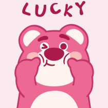 純棉 lucky熊抱哥短T 五件NT$1603
