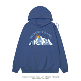 純棉 字母雪山連帽衫 兩件NT$1199