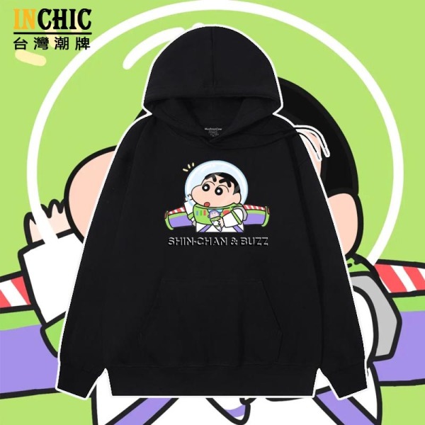 純棉 蠟筆小新&巴斯光年連帽衫 兩件NT$1199