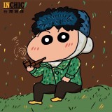 純棉 梵谷&小新連帽衫 兩件NT$1199