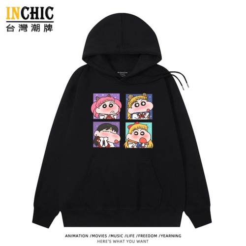 純棉 美少女小新帽衫 兩件NT$1199