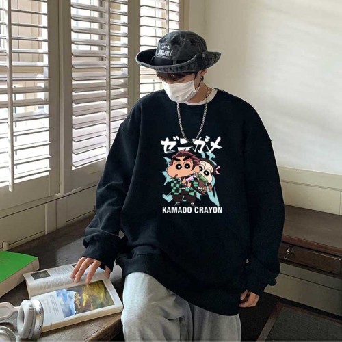 野原兄妹2寬鬆落肩長袖衫