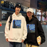 星空貓落肩寬鬆長袖衫